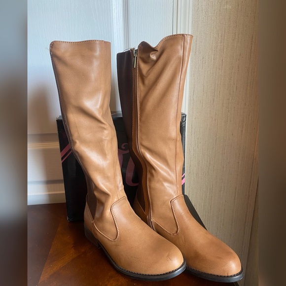 Tg woman’s knee high boots chestnut color - Picture 1 of 6